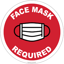 face mask required sign