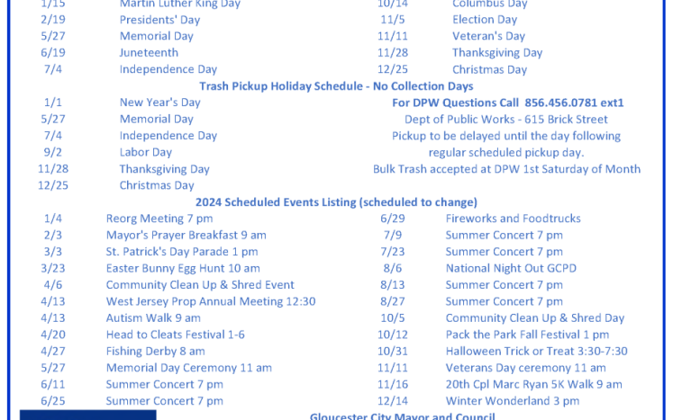 GC events and contactts